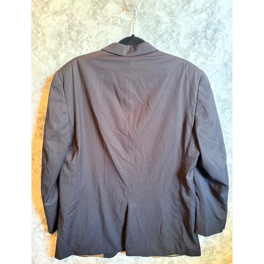 Michael Kors‎ Men's Grey Blue Pinstripe Sports Coat Suit Jacket 44